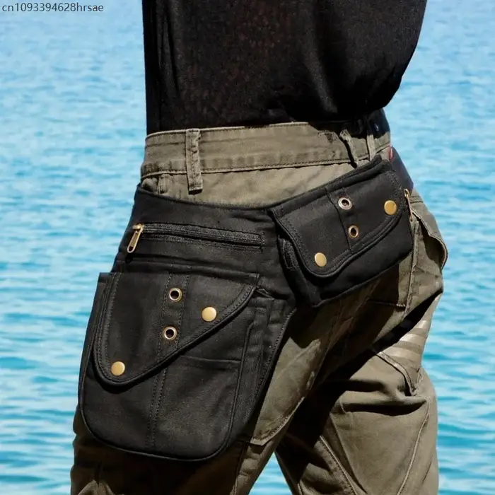 Sacs de taille et de jambe Steampunk Vintage pour femmes et hommes