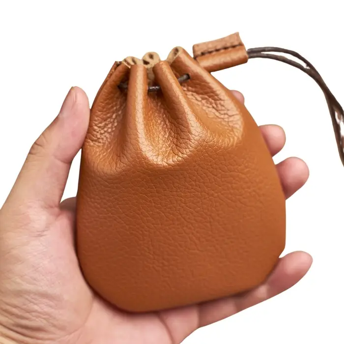 Porte-monnaie en cuir véritable pour hommes et femmes