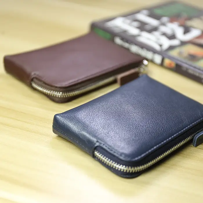 Mini portefeuilles en cuir véritable pour femmes et hommes