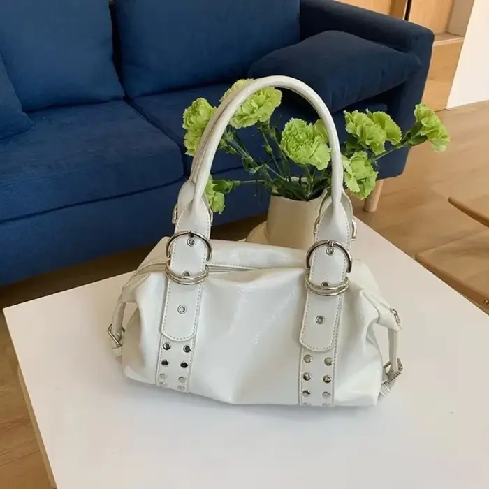 Sac à bandoulière en cuir PU pour femmes