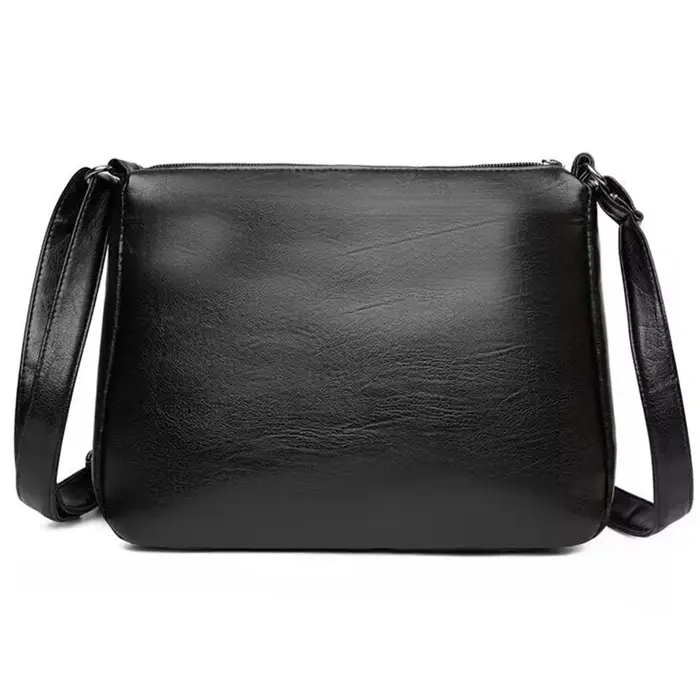 Sac à bandoulière en cuir souple pour hommes et femmes