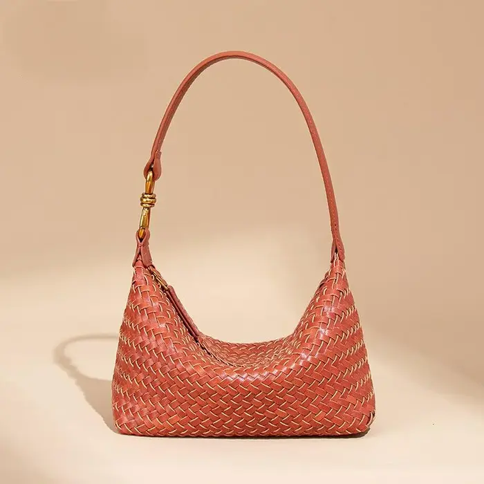 Nouveau Sac Hobo Tissé Élégant pour Femme 2026 – Sac à Bandoulière Polyvalent en PU pour Tenue Quotidienne