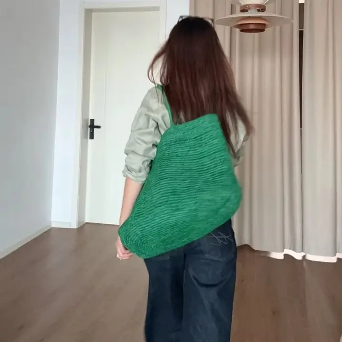 Sac fourre-tout en paille de raphia grande capacité pour femme