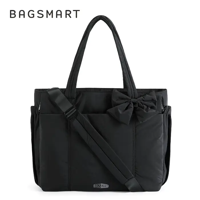 BAGSMART sac fourre-tout rembourré avec nœud décontracté matelassé rembourré femmes sacs à bandouliè