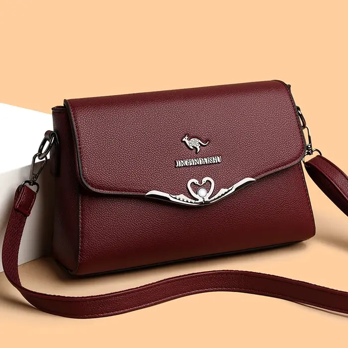 Sac à bandoulière de luxe en cuir PU pour femmes