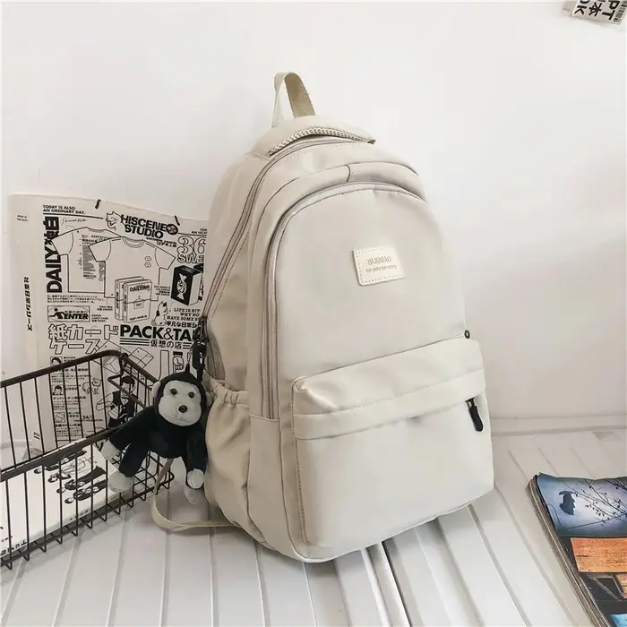 Sac à dos de couleur unie pour femmes