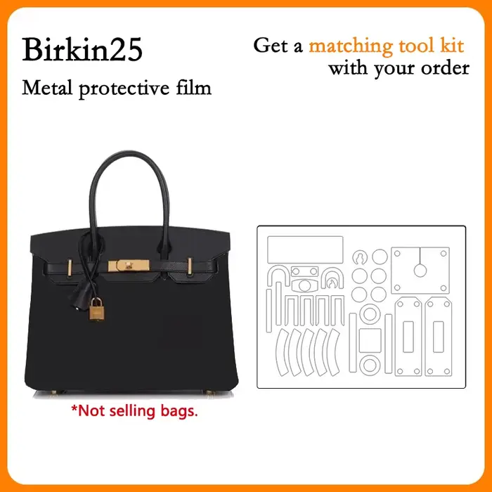 Film protecteur pour sac, film métallique pour Birkin25 30 35 40, film métallique anti-usure, anti-r