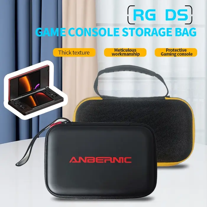 Sac de protection Portable en PU pour Console de jeu ANBERNIC RG DS