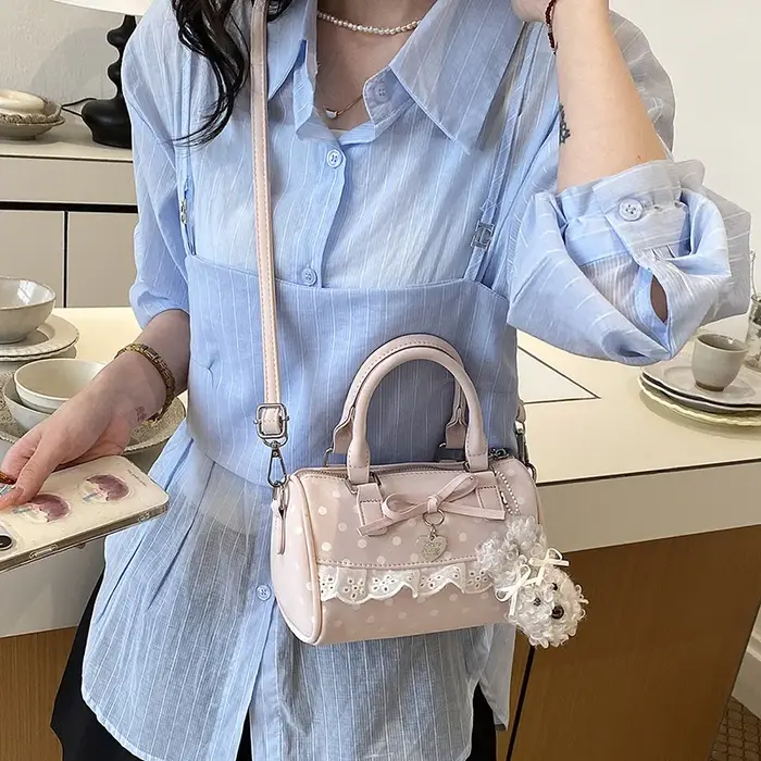 Sac bandoulière Lolita à pois pour femme