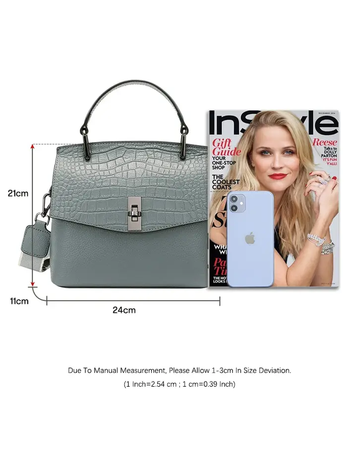 Sac à main Zency en cuir véritable pour femme