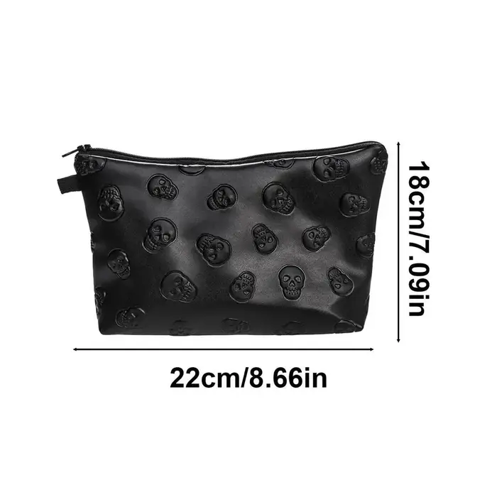 Sac à cosmétiques en cuir PU pour femmes