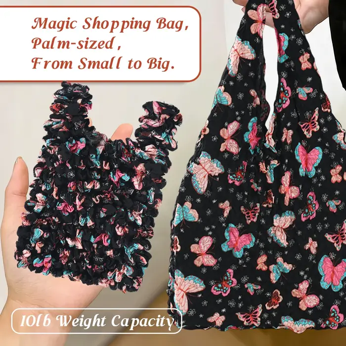 Sac de courses extensible plissé à bulles