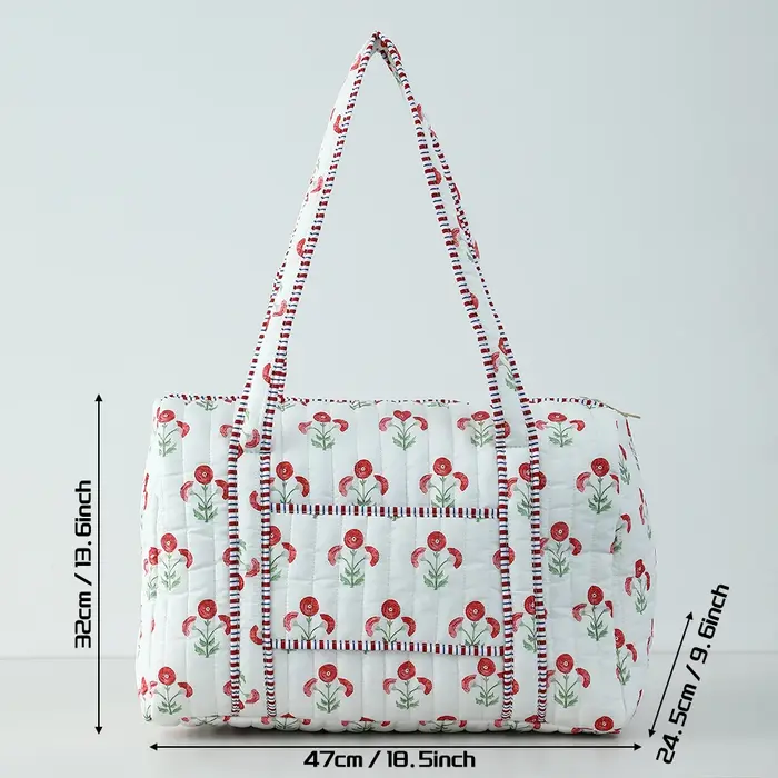 Grand sac de voyage matelassé pour femmes