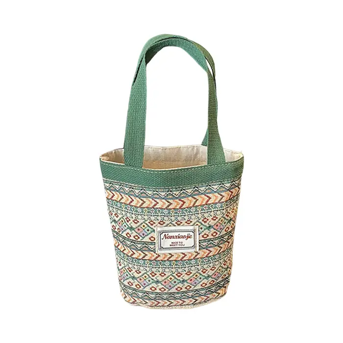 Sac fourre-tout tissé à la main avec doublure