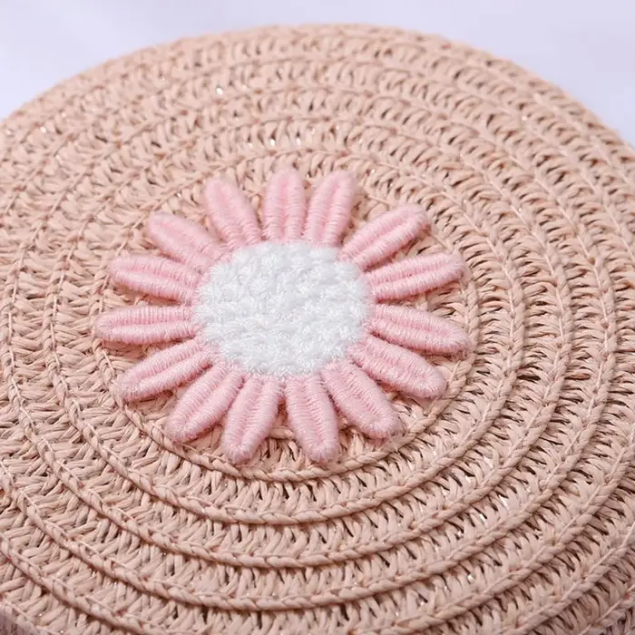 Sac rond en paille tressé pour femme