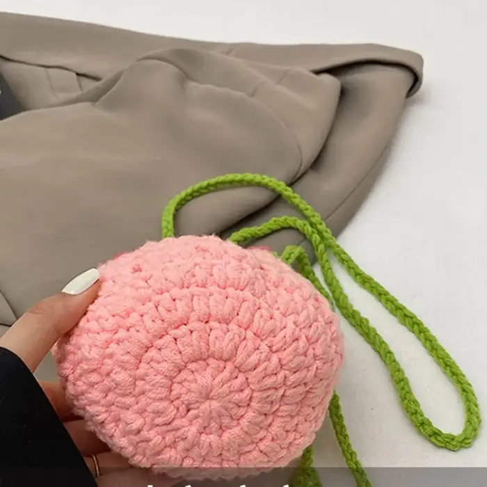 Sac tissé en Bouquet de roses bohème