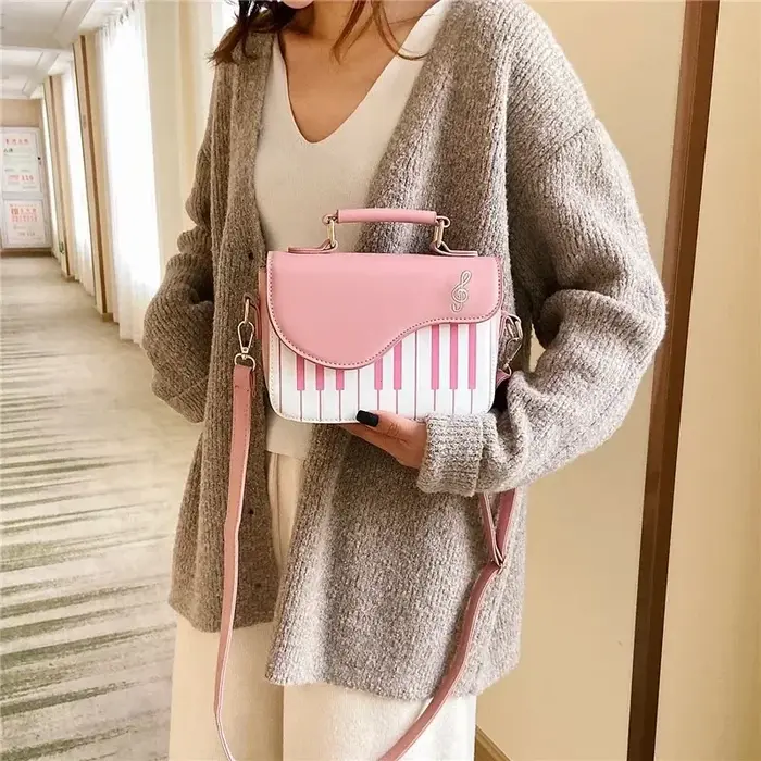 Sac à bandoulière pour femmes Design Piano coréen