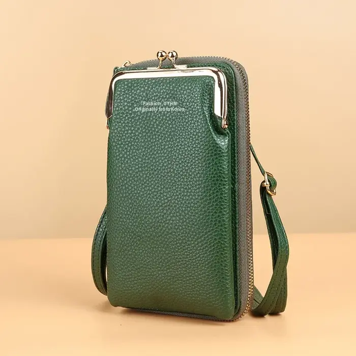 Mode petit bandoulière téléphone pochette sacs femmes Mini portefeuille en cuir épaule sac de messag
