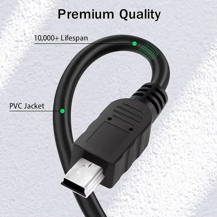 Câble adaptateur USB C vers Mini USB