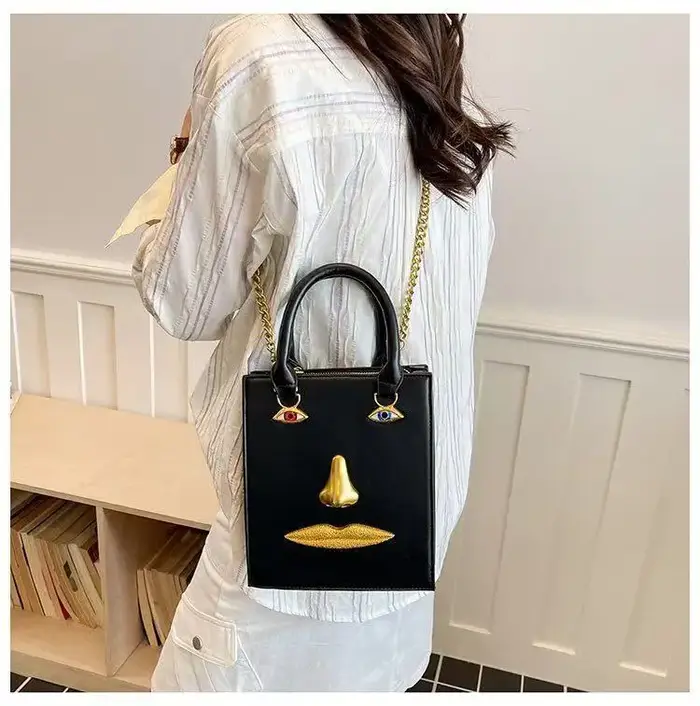 Sac à main classique de luxe pour femme en cuir élégant - Sac bandoulière tendance pour femme de mar