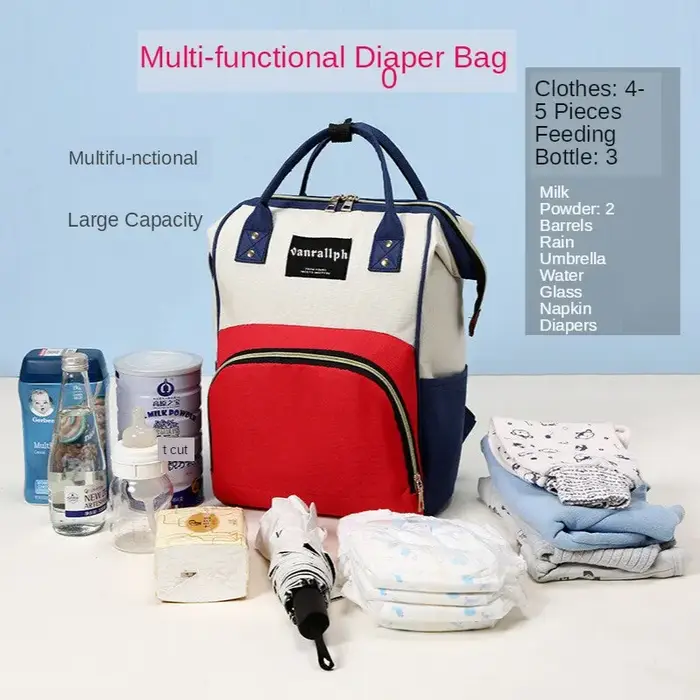 MUNIBackpack-Sac à Couches de Grande Capacité pour Bébé