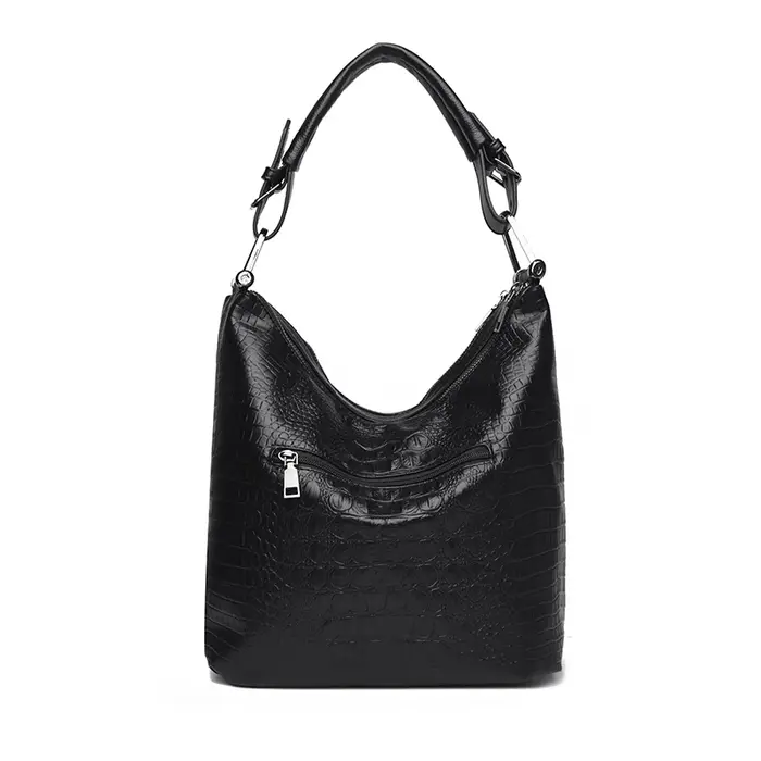 Sac pour femme simple à motif crocodile de grande capacité