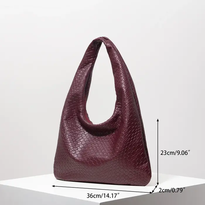 Sac à bandoulière vintage en similicuir tressé