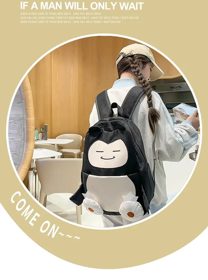 Sac à dos à motif de dessin animé pour femmes