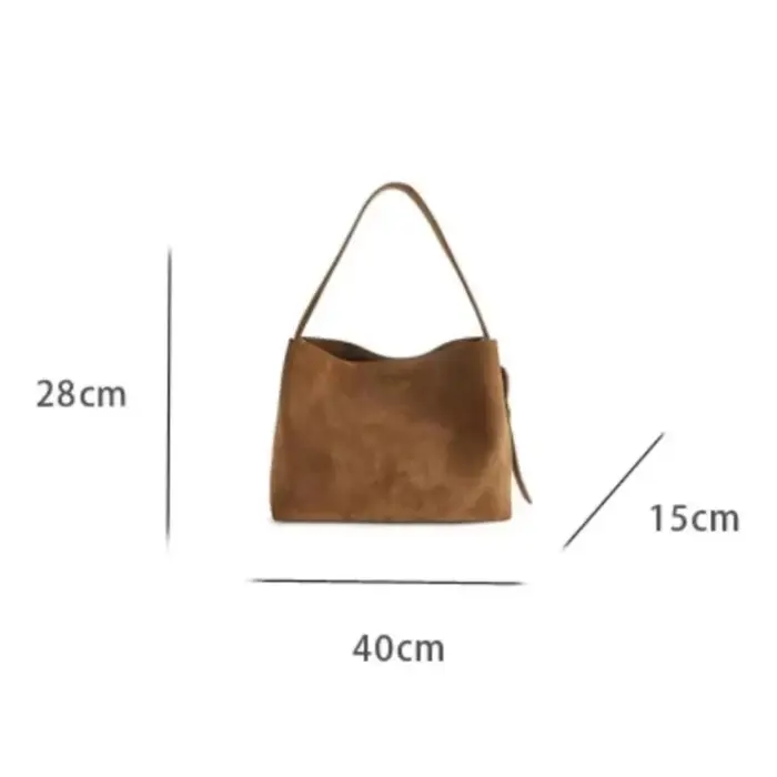 2026 nouveau sac rétro marron sac à bandoulière de grande capacité