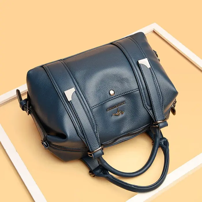 Sac fourre-tout décontracté en cuir pour femme