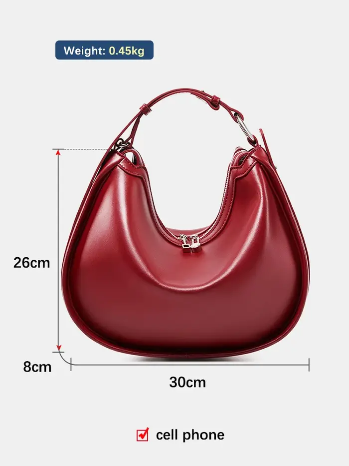 Sacs à main en cuir Zency Fashion pour femmes, sac hobo pour petite amie, épouse, ou pour faire du s