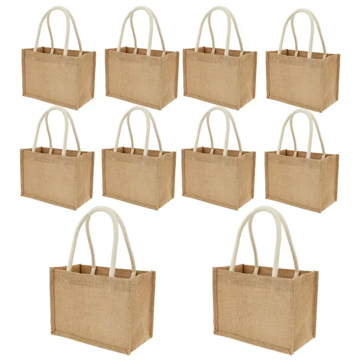 Sacs fourre-tout en toile de Jute pour femmes