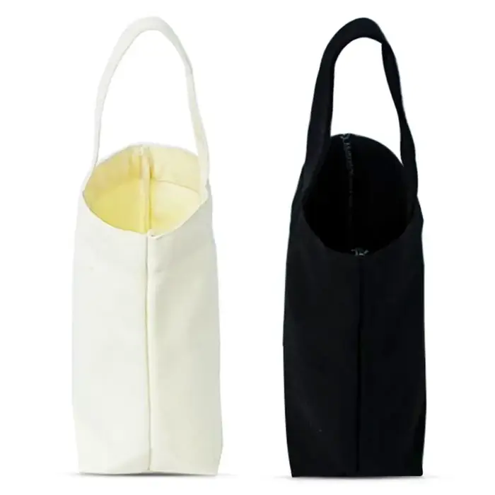 Sac fourre-tout en toile beige pour documents