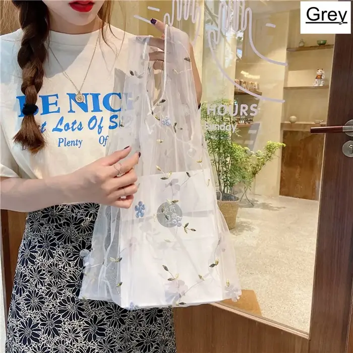 Sacs à main de mode Eco Shopping fourre-tout broderie sac