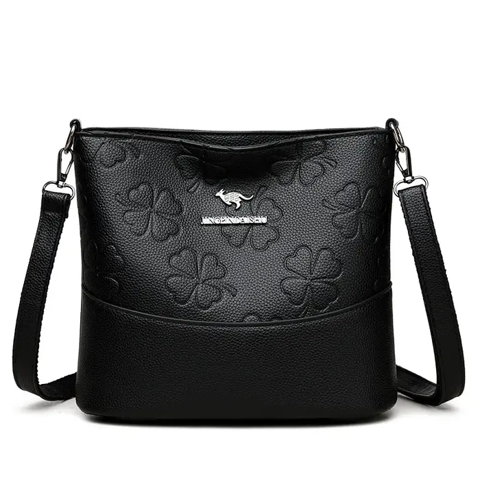 Sac seau tendance pour femme en cuir souple grande capacité