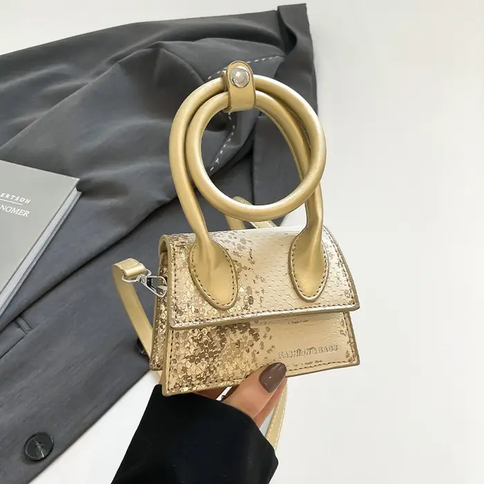 Sac à bandoulière Chic argenté pour femmes
