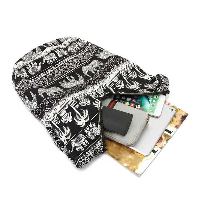 Sac à main bohémien en coton et lin pour femmes