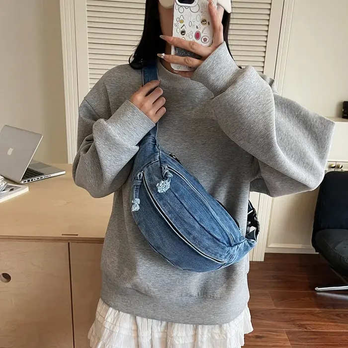 Nouveau sac à bandoulière en Denim pour femmes