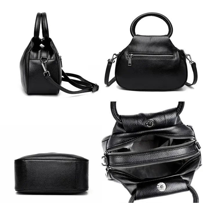 Sac à main en cuir véritable pour femmes
