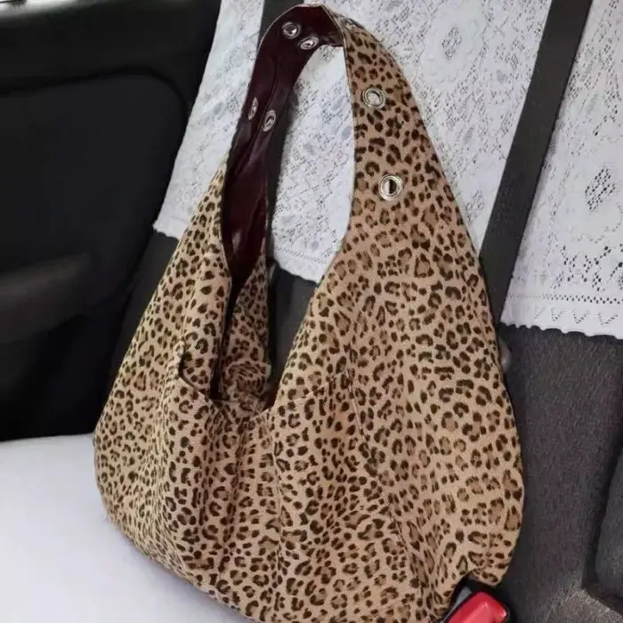 Sac à bandoulière léopard Spice Girl Double face