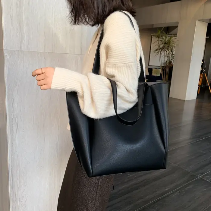 Tote bag noir sac a main femme sac de luxe