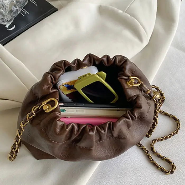 Sac à bandoulière en cuir PU pour femmes