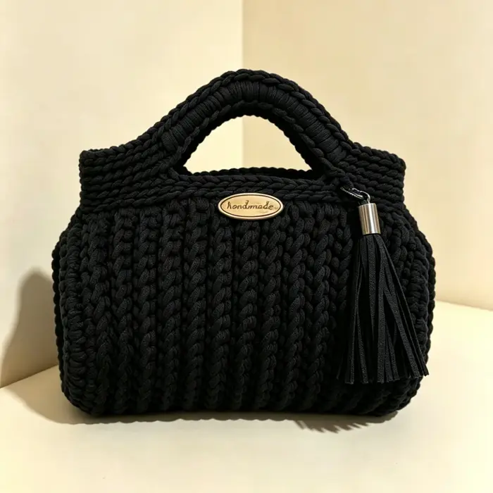 Sac à main pour femme, entièrement fait à la main en crochet, un sac de plage estival décontracté, avec un design tissé unique, peut être porté à la main ou en bandoulière, avec un espace pour ranger