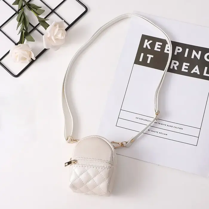 Nouveau Mini porte-monnaie en cuir PU couleur unie sac à bandoulière Portable léger sac de maquillag
