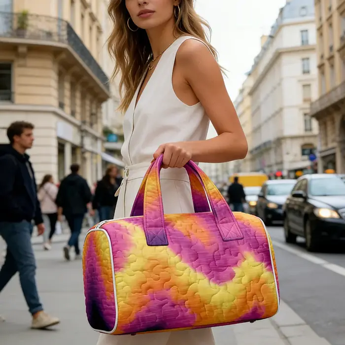 Sac fourre-tout matelassé tendance pour femme