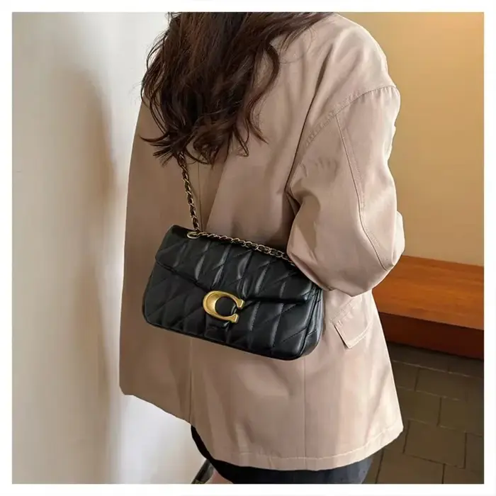 Sac bandoulière à chaîne haut de gamme 2026 à motif diamant, achetez un petit sac carré et réalisez une rentabilité.