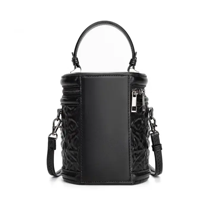 Sac à bandoulière squelette gothique Punk Vintage en cuir PU