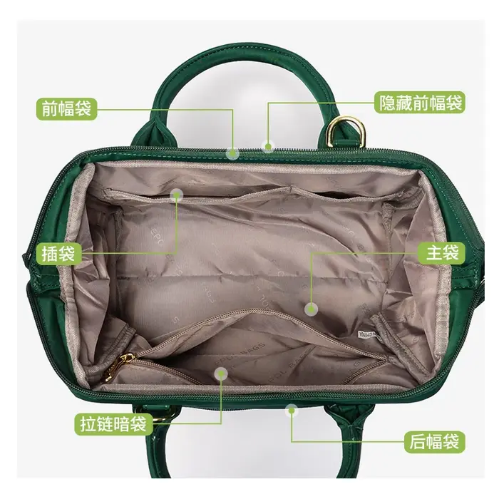 Fouvor nouvelle mode imperméable à l'eau en Nylon grande capacité sac à main 2025 femmes toile décon
