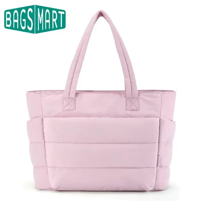 BAGSMART sac femme couleur unie sac fourre-tout trajet collège rembourré sac à bandoulière loisirs Simple