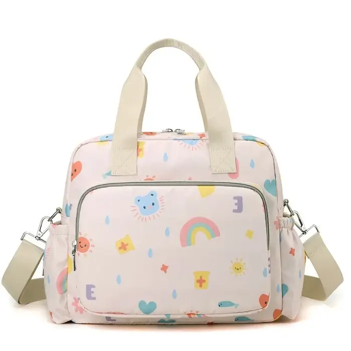 Sac à dos de voyage pour bébé - Grande capacité, portable, avec bandoulière et motif imprimé, idéal 